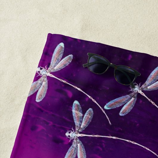 Dragonvliegen op water strandlaken (In situ)