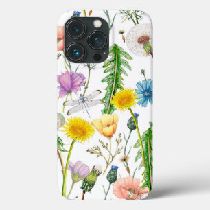 Dragonvliegen op wilde bloemen Case-Mate iPhone case