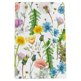 Dragonvliegen op wilde bloemen medium cadeauzakje