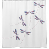 Dragonvliegen tijdens de vlucht douchegordijn (Voorkant)