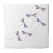 Dragonvliegen tijdens de vlucht tegeltje (Voorkant)