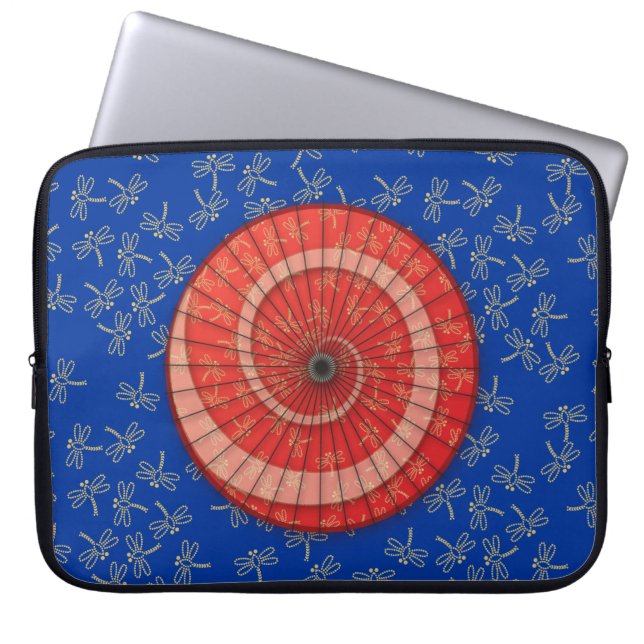 dragonvliesdans laptop sleeve (Voorkant)