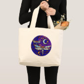 dragonvliesmaan grote tote bag (Voorkant (product))