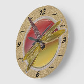 Dragonvliessymbool wandklok (Hoek)