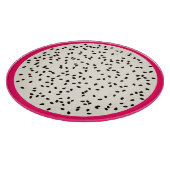 Dragonvruchten/drakenfruit, gestyliseerd fruit snijplank (Hoek)