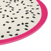 Dragonvruchten/drakenfruit, gestyliseerd fruit snijplank (Hoek)