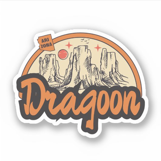 Dragoon, Arizona Sticker (Voorkant)