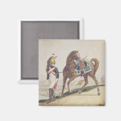 Dragoons van het Franse imperiale leger Magneet (Voorkant / Achterkant)