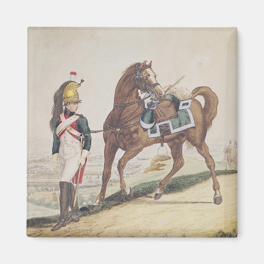 Dragoons van het Franse imperiale leger Magneet (Voorkant)
