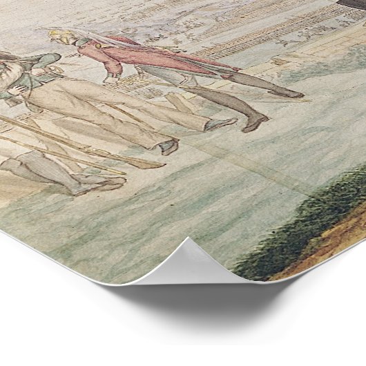 Dragoons van het Franse imperiale leger Poster (Hoek)