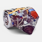 dragster Art Stropdas (Opgerold)