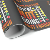 Dragster Gezegde Race-autorijder Vergroting Versle Cadeaupapier (Rol Hoek)