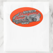 Dragway held ovale sticker (Tas)