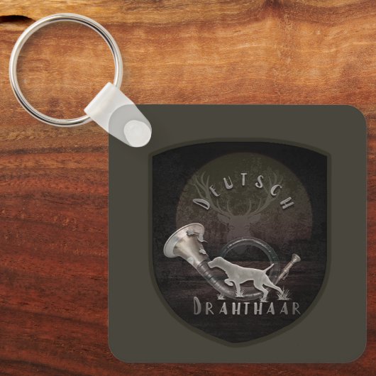 Drahthaar T-Shirt Trucker Hat Sleutelhanger (Voorkant)