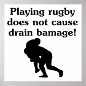 Drain Bamage Rugby Poster (Voorkant)