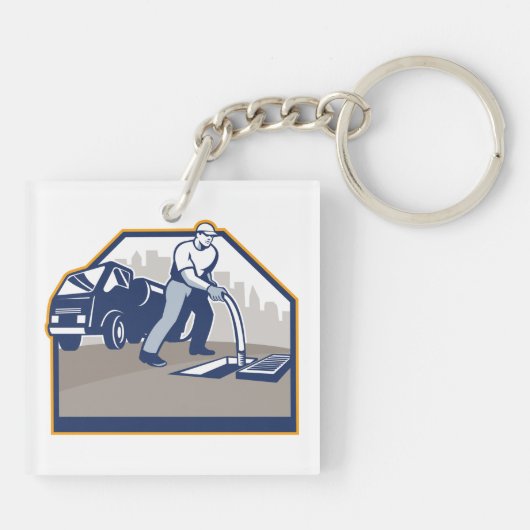 Drain chirurgische Sleutelhanger (Achterkant)