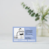 Drain Cleaning Services Cartoon Visitekaartje (Staand voorkant)