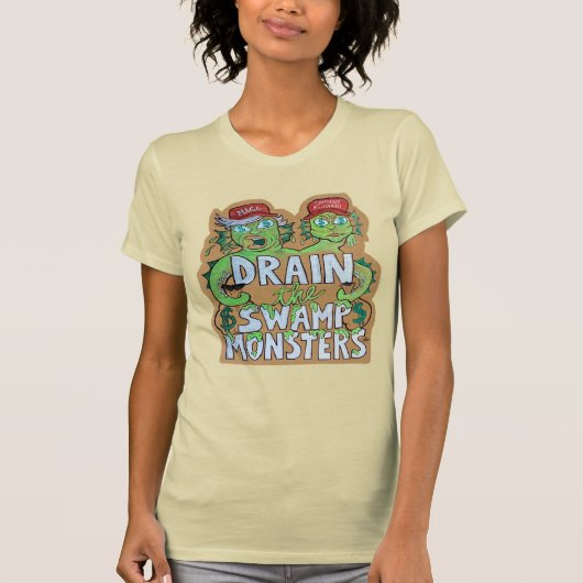 Drain de Moeras Monsters Dames T-shirt (Voorkant)