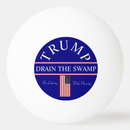 Drain het moeras Trump Ping Pong Ball (Voorkant)