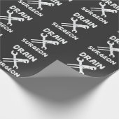 Drain Surgeon Funny Plumber Husband Cadeaupapier (Hoek)