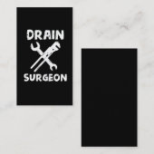 Drain Surgeon Funny Plumber Husband Visitekaartje (Voorkant / Achterkant)