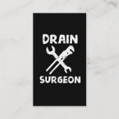Drain Surgeon Funny Plumber Husband Visitekaartje (Voorkant)