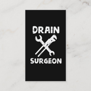 Drain Surgeon Funny Plumber Husband Visitekaartje
