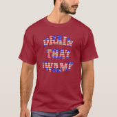 Drain That Swamp Patriottische T-Shirten T-shirt (Voorkant)