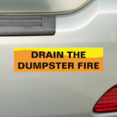 DRAIN THE SWAMP BUMPERSTICKER (Op auto)