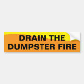 DRAIN THE SWAMP BUMPERSTICKER (Voorkant)