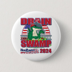 Drain-the-Swamp-DeSantis-2024 Ronde Button 5,7 Cm