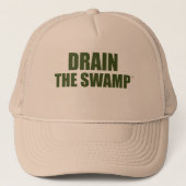 Drain the Swamp Trucker Hat Trucker Pet (Voorkant)