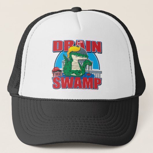 Drain-the-Swamp Trucker Pet (Voorkant)