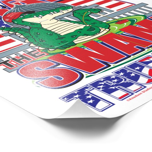 Drain The Swamp Trump 2020 Foto Afdruk (Hoek)