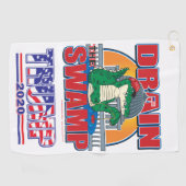 Drain the Swamp Trump 2020 Golfhanddoek (Horizontaal)