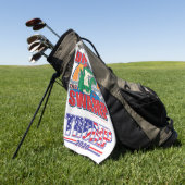 Drain the Swamp Trump 2020 Golfhanddoek (Groen)