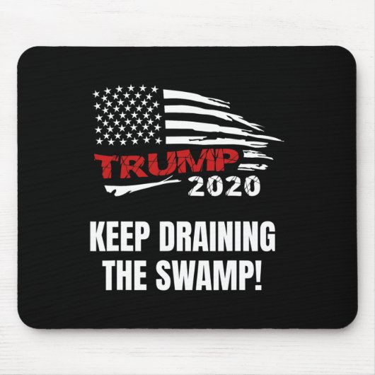 Drain The Swamp Trump Keep Amerika Geweldig Muismat (Voorkant)