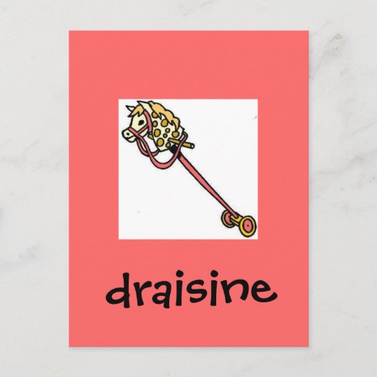Draisine Briefkaart (Voorkant)