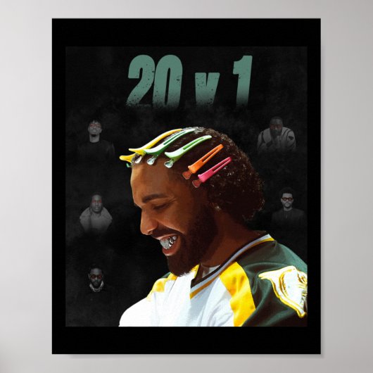 Drake 20 V 1 Sticker Poster (Voorkant)