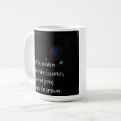 Drake Equation grappige quote koffie-mok Koffiemok (Voorkant links)