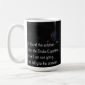 Drake Equation grappige quote koffie-mok Koffiemok (Links)