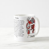 Drake Family Coat of Arms mok (Voorkant rechts)