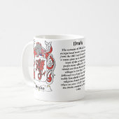 Drake Family Coat of Arms mok (Voorkant links)