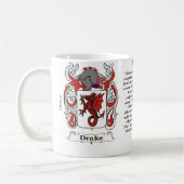 Drake Family Coat of Arms mok (Links)