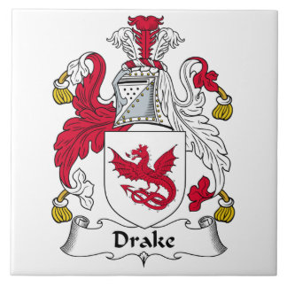 Drake Family Crest Tegeltje