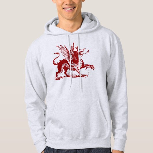 Drake Gravure - Robijn Rood Hoodie (Voorkant)