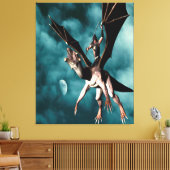 Drake Hemel Krijger Canvas Afdruk (Insitu (Woonkamer))