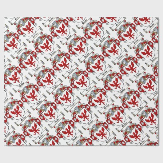 Drake-Irish-Crest Cadeaupapier (Vlak)