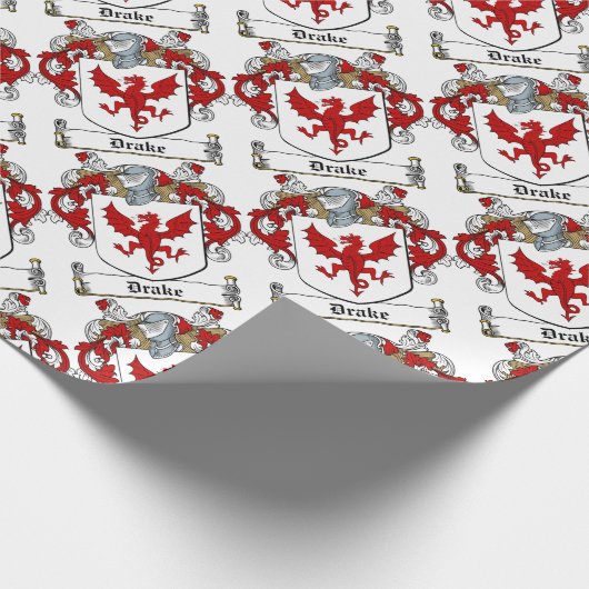 Drake-Irish-Crest Cadeaupapier (Hoek)
