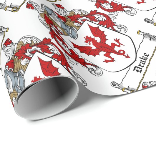 Drake-Irish-Crest Cadeaupapier (Rol Hoek)